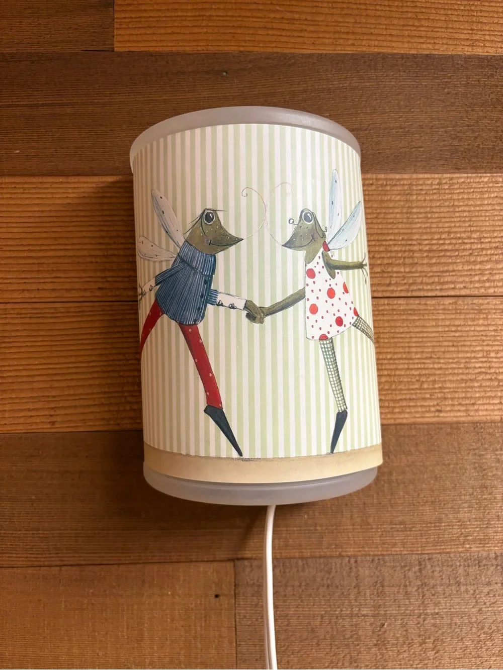 IKEA Tassa Natt Frog Fairies Plug In Wall Lamp Nursery Sconce E12